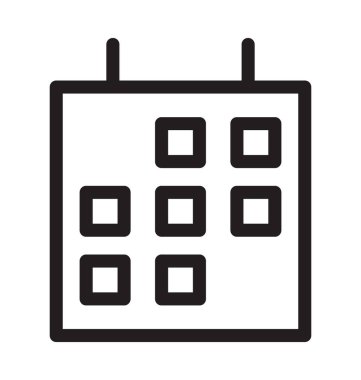 takvim çizgisi vektör simgesi