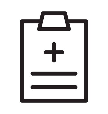 tıbbi rapor çizgisi vektör simgesi