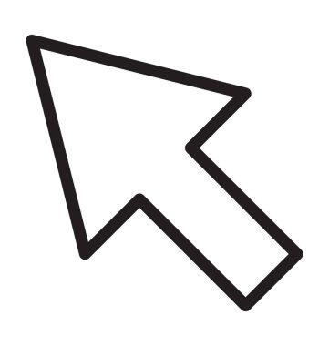 İşaretçi çizgi vektör simge