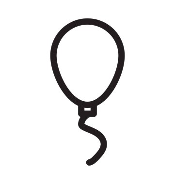 Balon satırı vektör simgesi