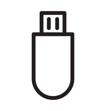 usb satır vektör simgesi
