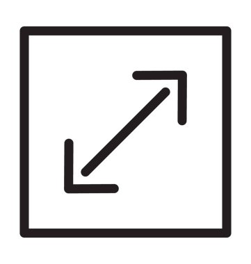 Çizgi vektör simgesini genişletin