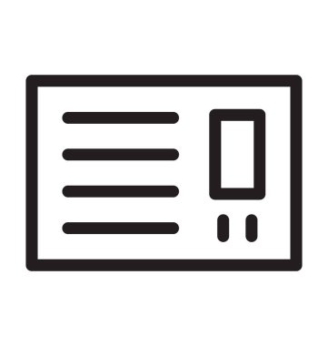 Elektrikli ısıtıcı vektör anahat simgesini  