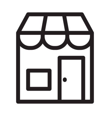 Sokak Dükkanı vektör anahat simgesini 