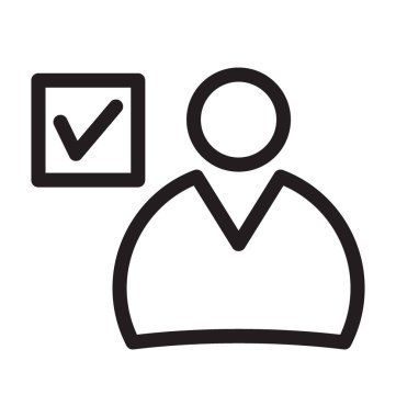 Erkek Avatar vektör anahat simgesini 