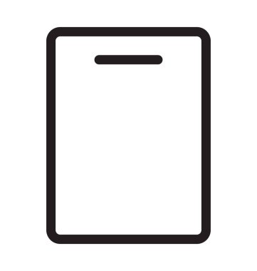 Doğrama kurulu vektör anahat simgesini