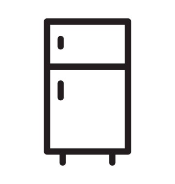 Buzdolabı vektör anahat simgesini