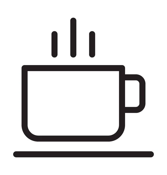 Instant Tea Line Vector Icon — Stock Vector