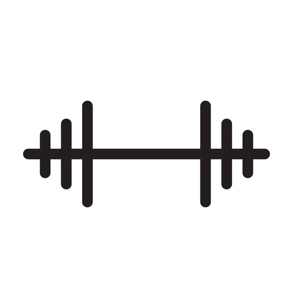 Dumbbells Line Vector Icono — Archivo Imágenes Vectoriales