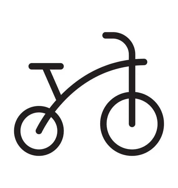 Cycle Line Vector Icon — Stock Vector