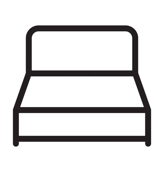 Bettenvektorumriss Symbol — Stockvektor
