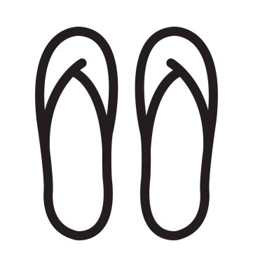 Vektör anahat simgesini flip flop