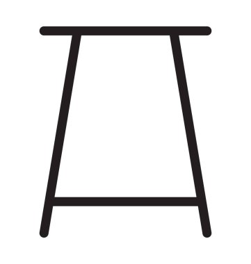 Bar tabure vektör anahat simgesini