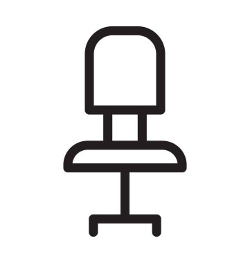 Örgü sandalye vektör anahat simgesini