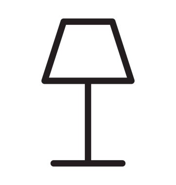 Zemin lamba vektör anahat simgesini