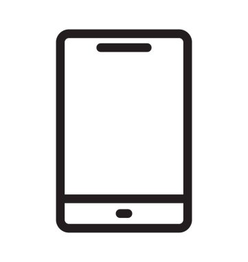 Akıllı telefon vektör anahat simgesini