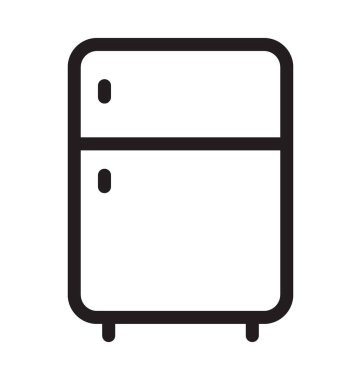 Buzdolabı vektör anahat simgesini 