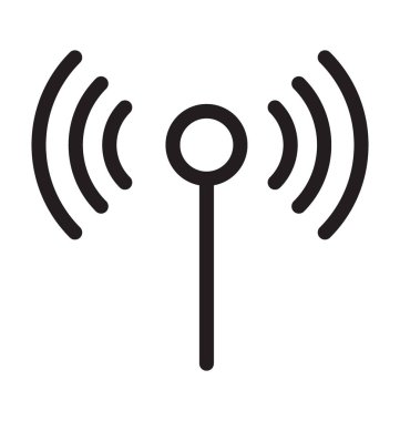 WiFi ağ vektör anahat simgesini