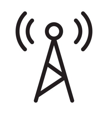 WLAN kule vektör anahat simgesini