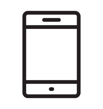 Telefon vektör anahat simgesini