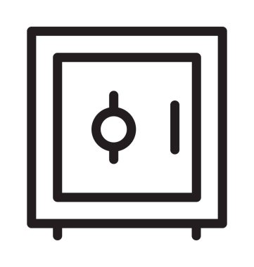 Banka tonoz vektör anahat simgesini