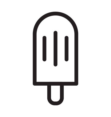 Buzlu şeker vektör anahat simgesini