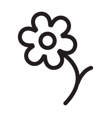 Daisy vektör anahat simgesini