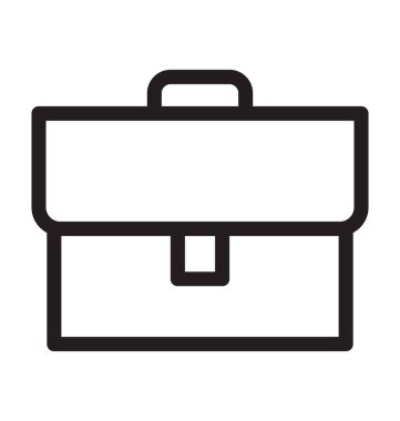 Portföy vektör anahat simgesini