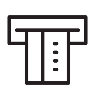 Nakit para çekme vektör anahat simgesini