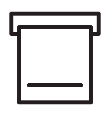 Havlu askısı vektör anahat simgesini