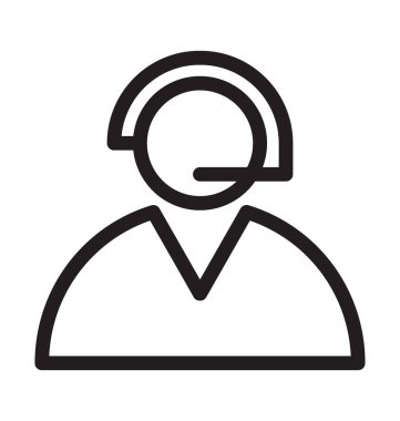 Müşteri Servisi vektör anahat simgesini