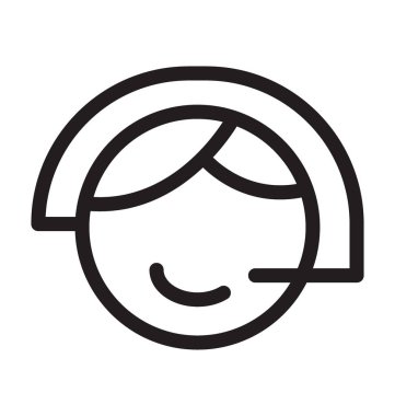 Müşteri Servisi vektör anahat simgesini