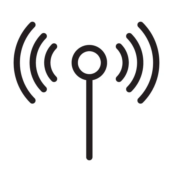 Ícone Esboço Vetor Rede Wifi — Vetor de Stock