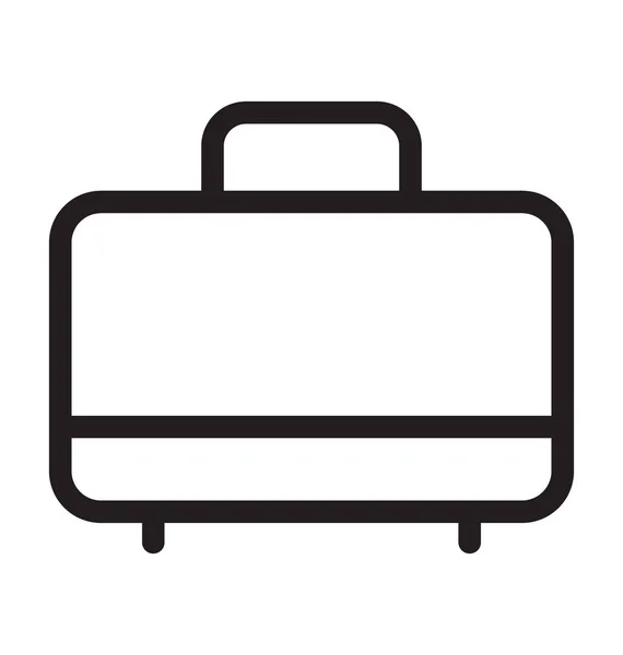 Suitcase Vector Outline Icon — Stock Vector