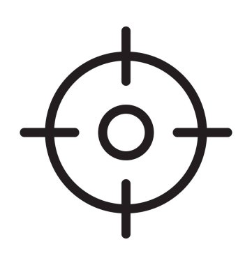 İnce artı vektör anahat simgesini