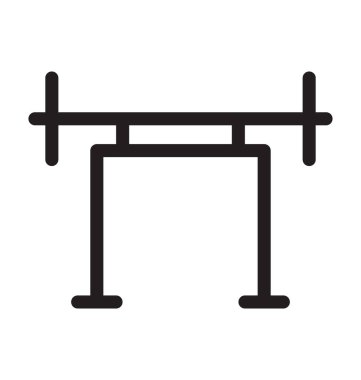 Liveup tezgah vektör anahat simgesini