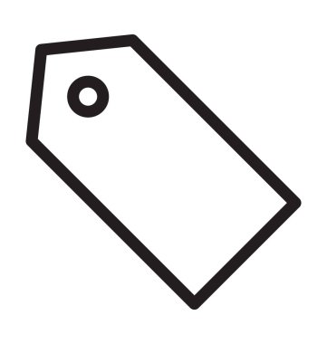 etiket satır vektör simgesi