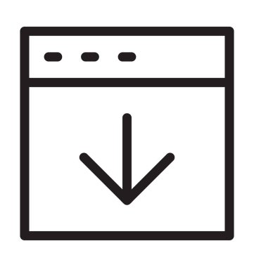 Satırı vektör simgesi İndiriyor