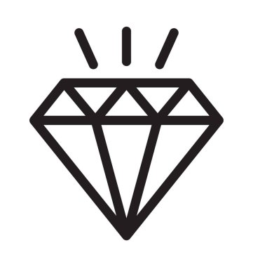 Elmas satırı vektör simgesi
