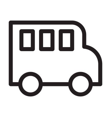 Otobüs hattı vektör simgesi