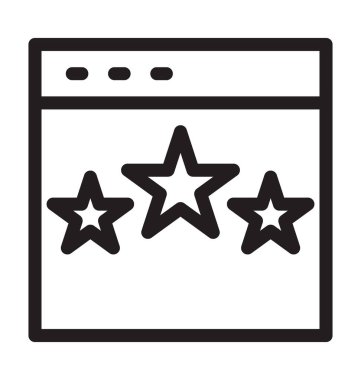 Web sıralaması satırı vektör simgesi