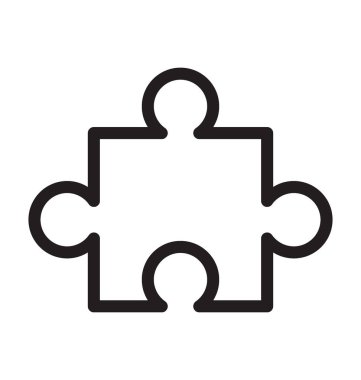 Jigsaw satırı vektör simgesi