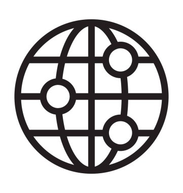 genel ağ çizgisi vektör simgesi