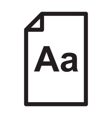 Metin belge satırı vektör simgesi