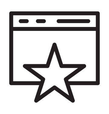 Web sıralaması satırı vektör simgesi