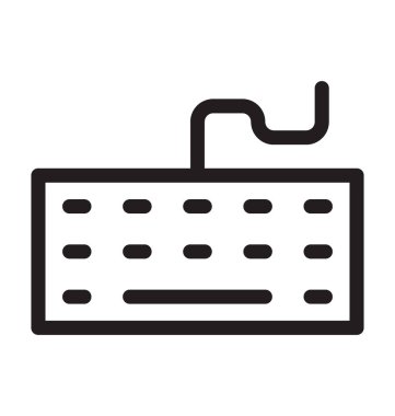 Klavye satırı vektör simgesi