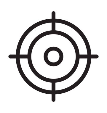 İnce artı satırı vektör simgesi