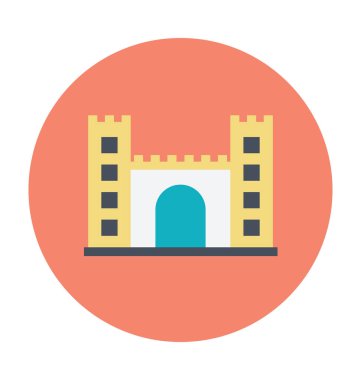 Kale vektör çizim renkli