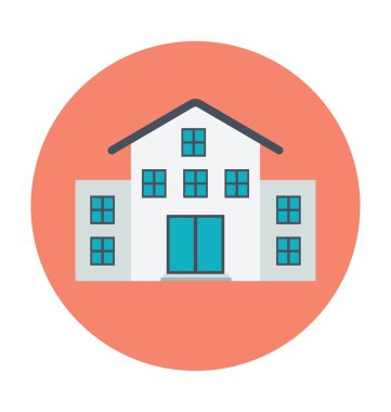 Luxury House renkli vektör çizim