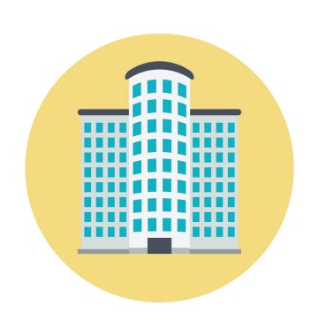 Şehir kurma vektör çizim renkli